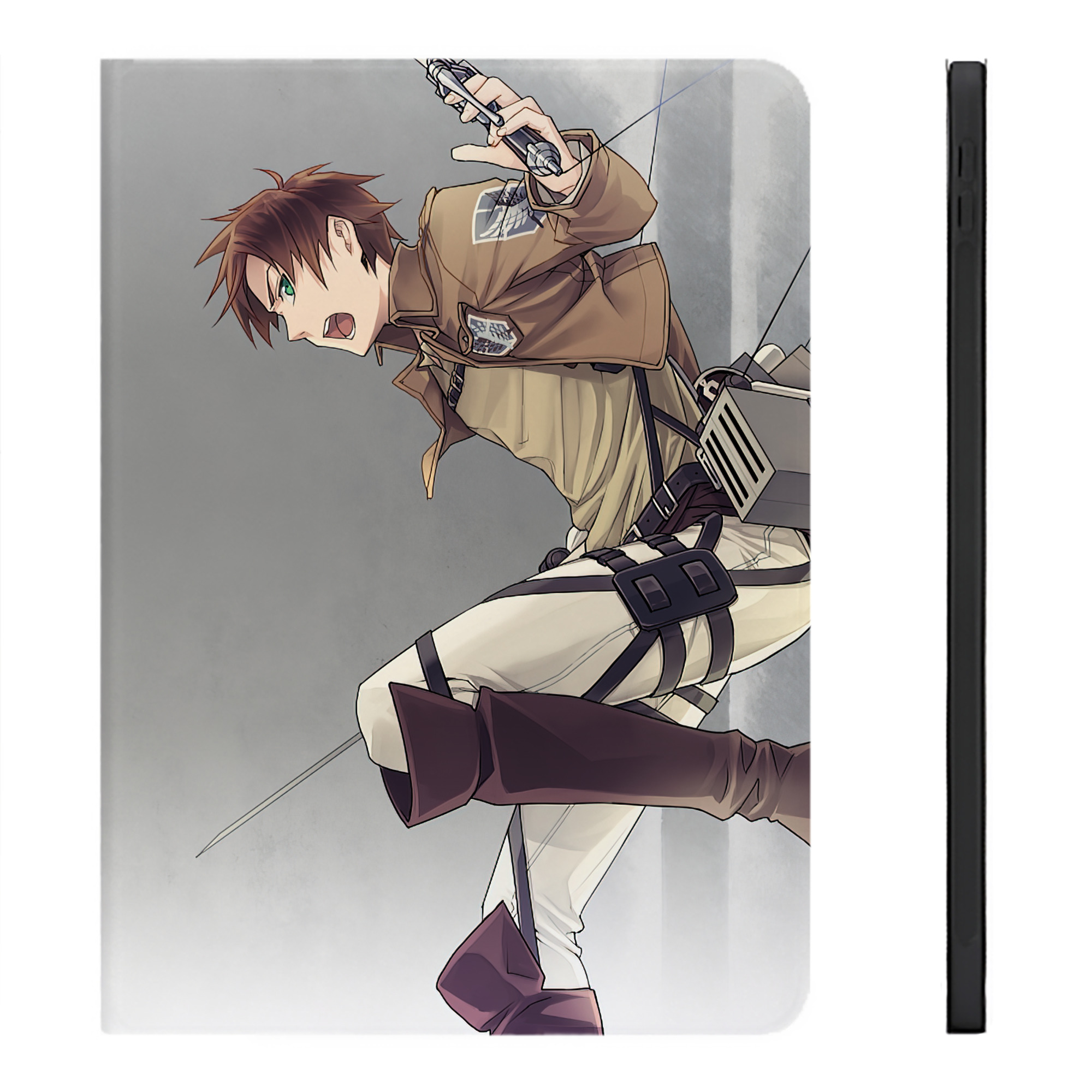 （画像用） 進撃の巨人 Attack on Titan IPadケース ペンホルダー付き ブックスタイルデザイン